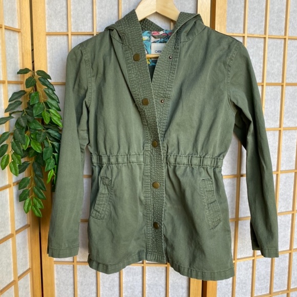 🌸 CHEROKEE GREEN HOODED JACKET - Picture 2 of 5